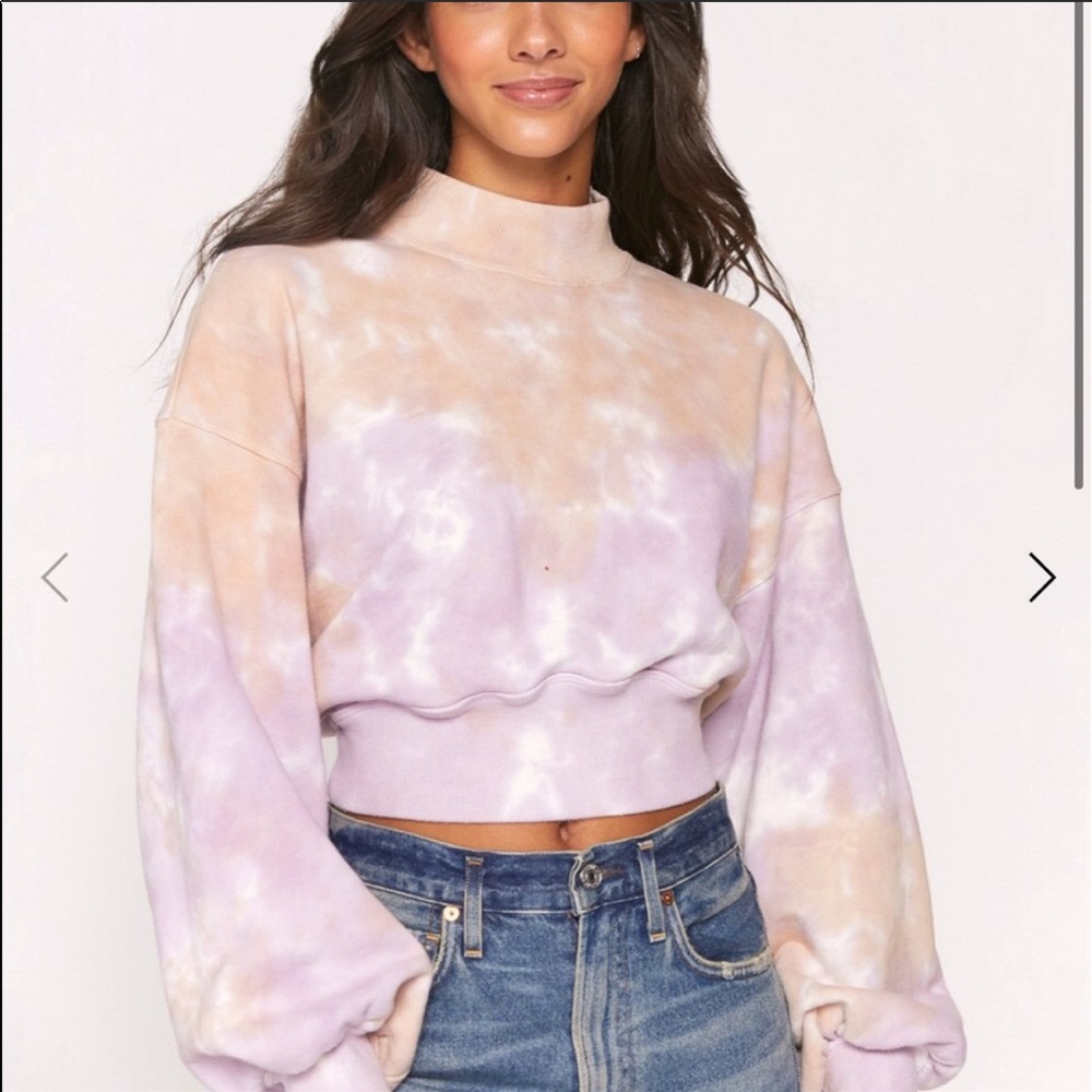 Spiritual gangster tie dye sweatshirt